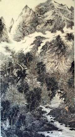 山水画卷诗词