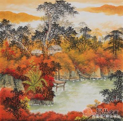 山水画卷是谁的作品